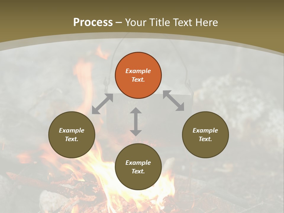 Tourist Journey Coal PowerPoint Template