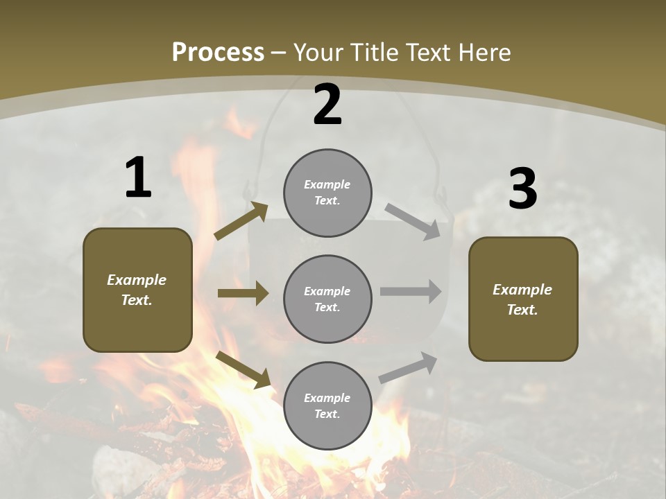 Tourist Journey Coal PowerPoint Template