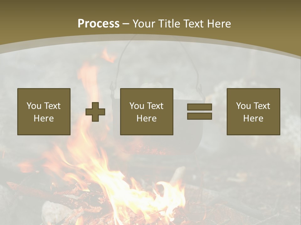 Tourist Journey Coal PowerPoint Template