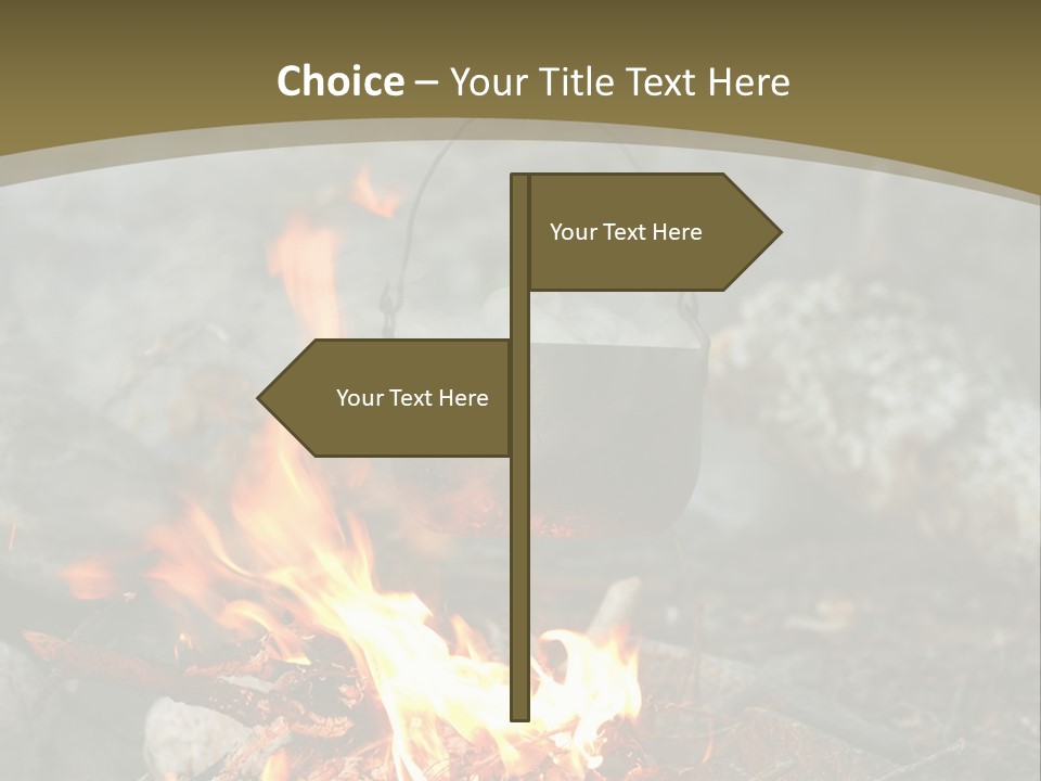 Tourist Journey Coal PowerPoint Template