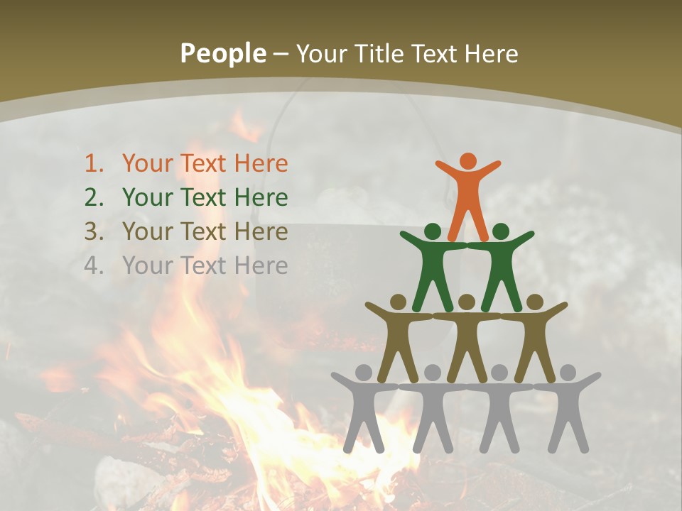 Tourist Journey Coal PowerPoint Template