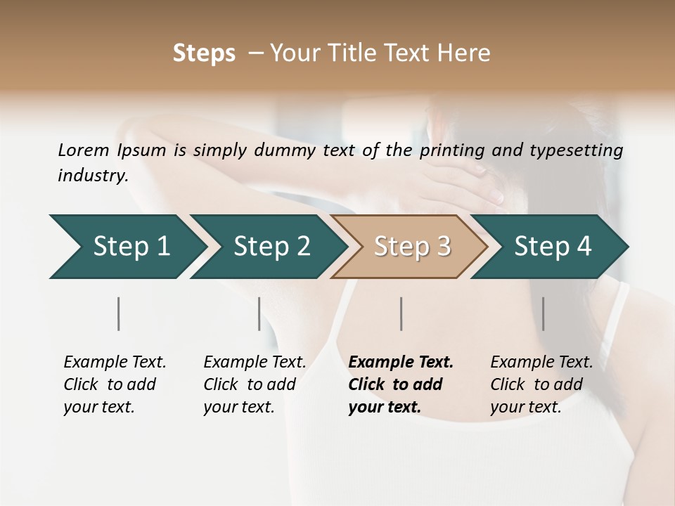 Tshirt Sore Massage PowerPoint Template