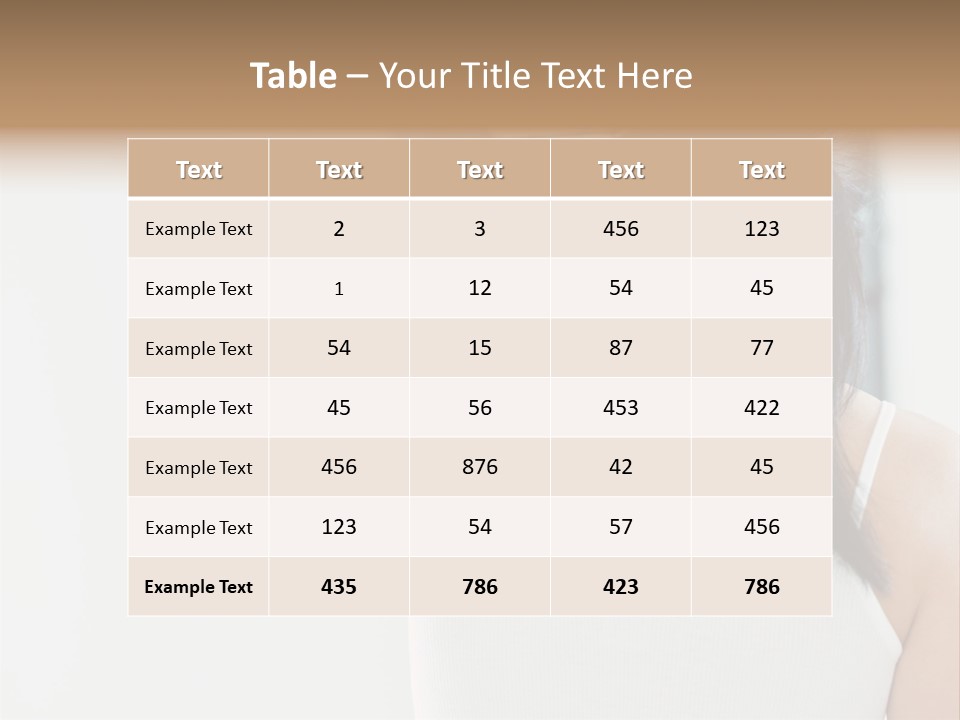 Tshirt Sore Massage PowerPoint Template