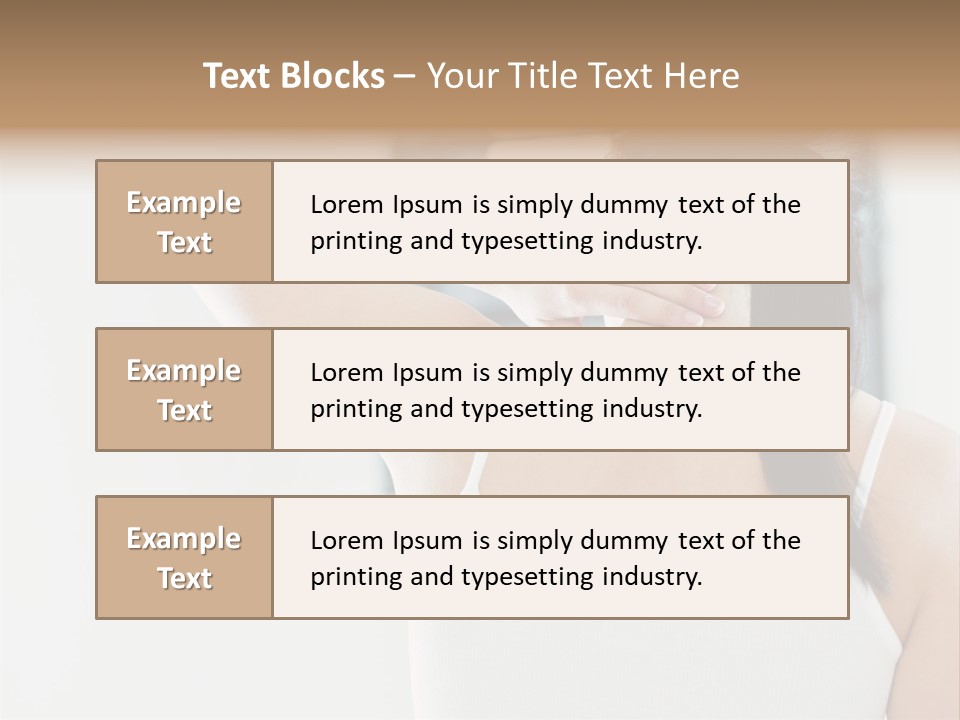 Tshirt Sore Massage PowerPoint Template