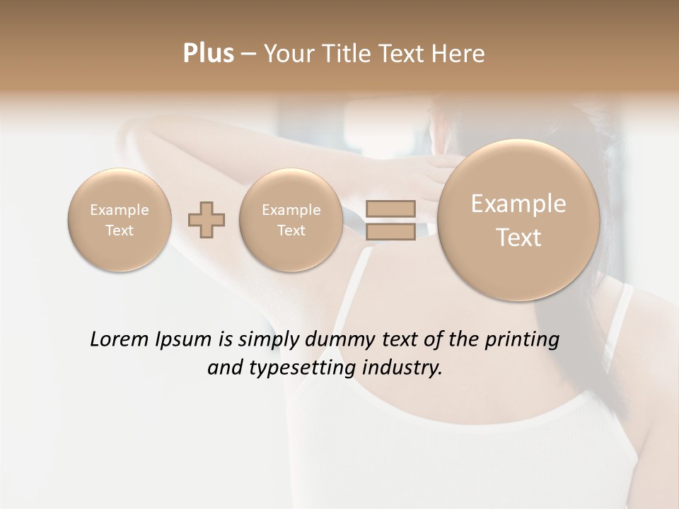 Tshirt Sore Massage PowerPoint Template