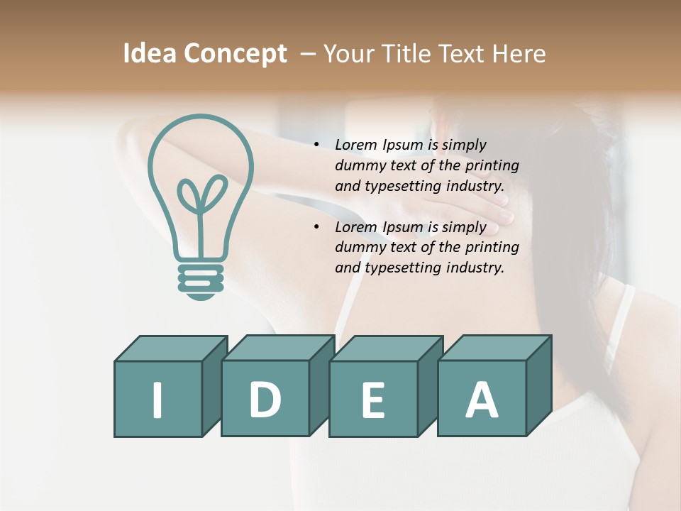 Tshirt Sore Massage PowerPoint Template