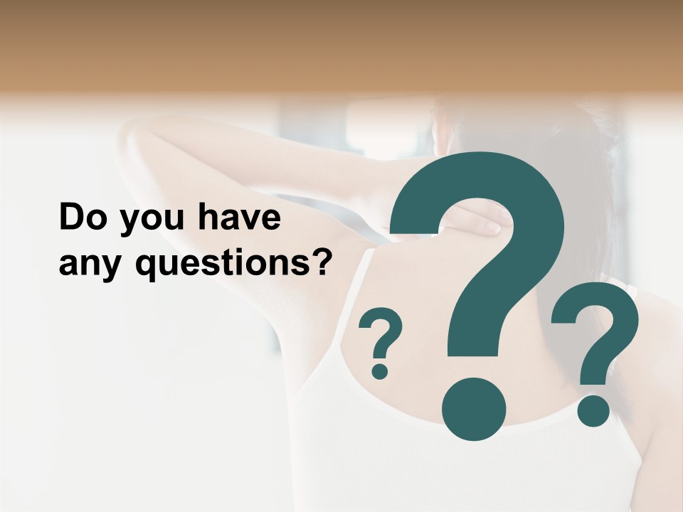 Tshirt Sore Massage PowerPoint Template