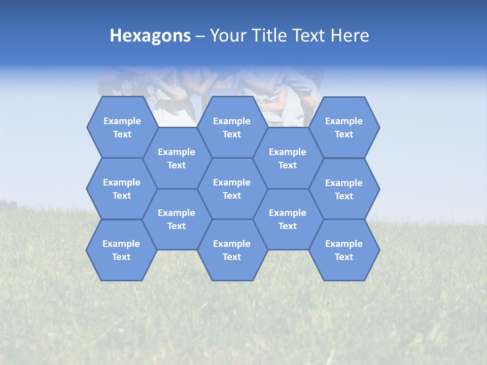 Woman Adolescent Grass PowerPoint Template