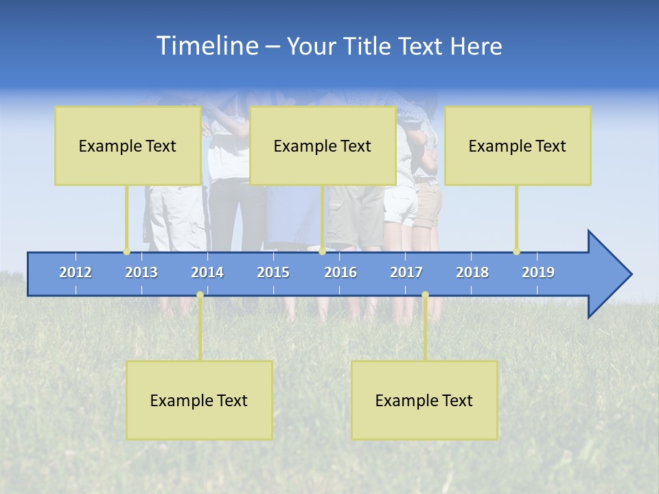 Woman Adolescent Grass PowerPoint Template