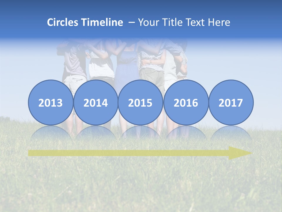 Woman Adolescent Grass PowerPoint Template