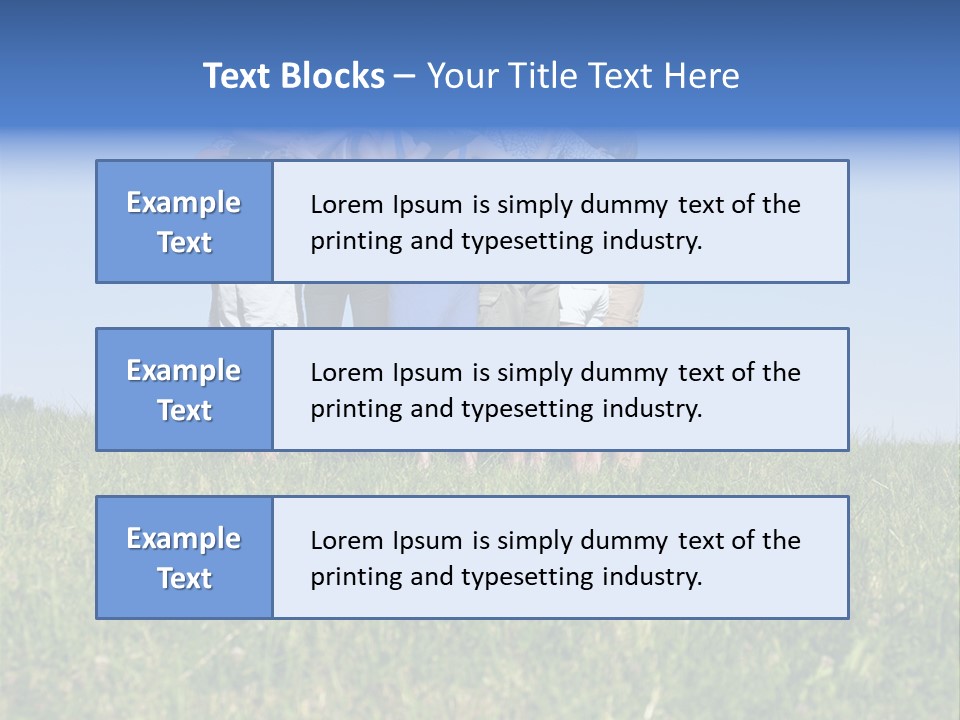 Woman Adolescent Grass PowerPoint Template