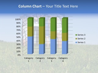 Woman Adolescent Grass PowerPoint Template