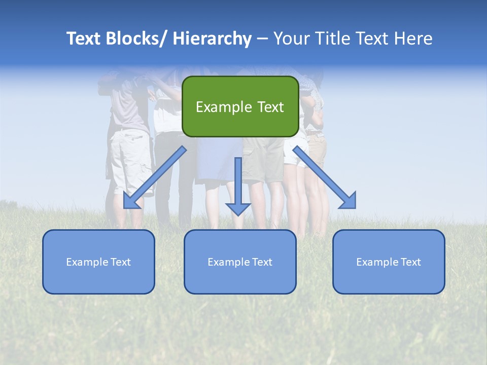 Woman Adolescent Grass PowerPoint Template