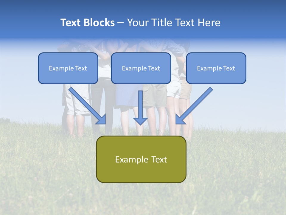 Woman Adolescent Grass PowerPoint Template