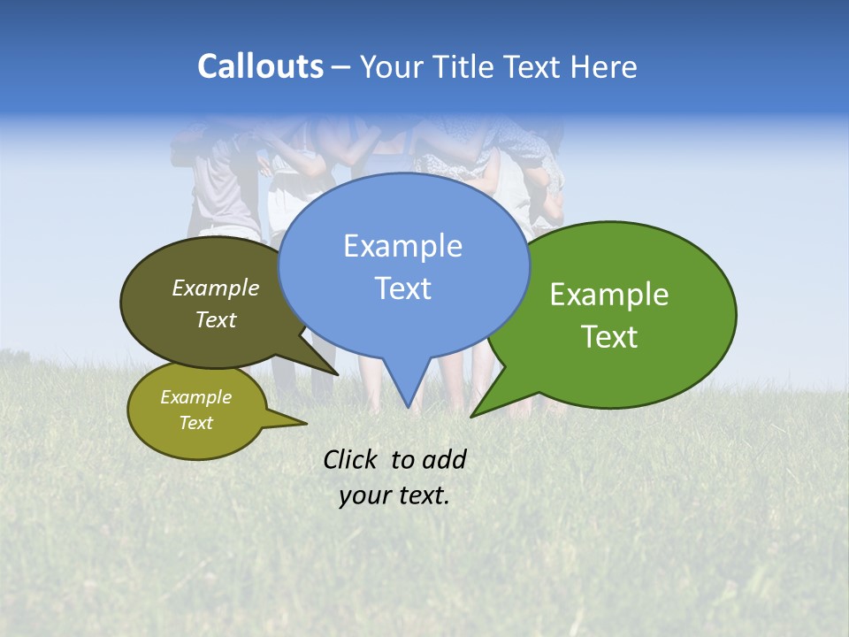 Woman Adolescent Grass PowerPoint Template