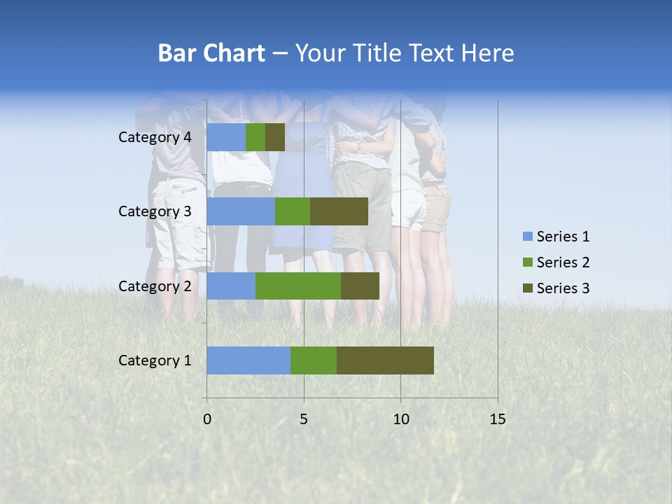 Woman Adolescent Grass PowerPoint Template