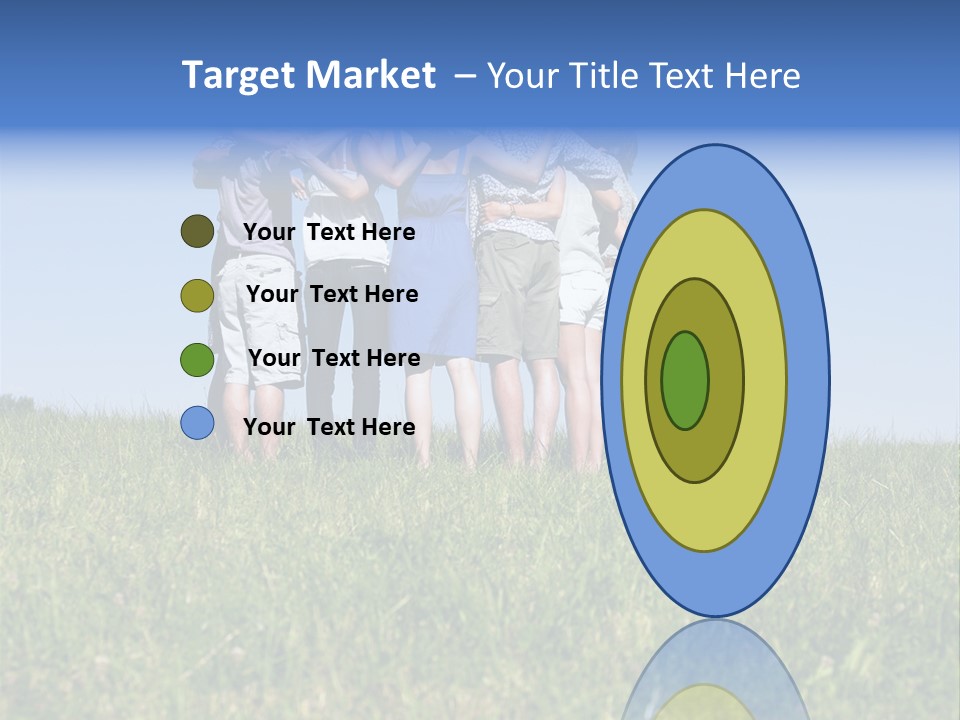 Woman Adolescent Grass PowerPoint Template