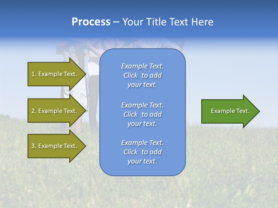 Woman Adolescent Grass PowerPoint Template