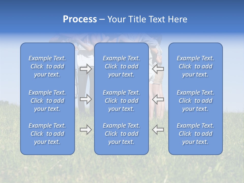 Woman Adolescent Grass PowerPoint Template