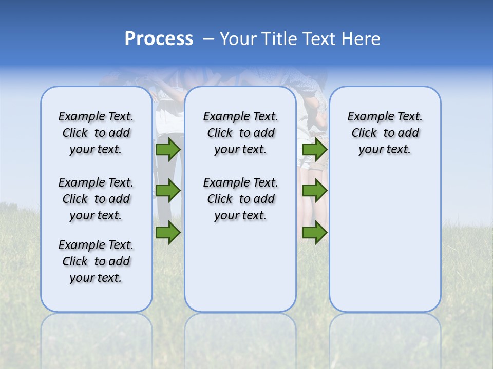Woman Adolescent Grass PowerPoint Template