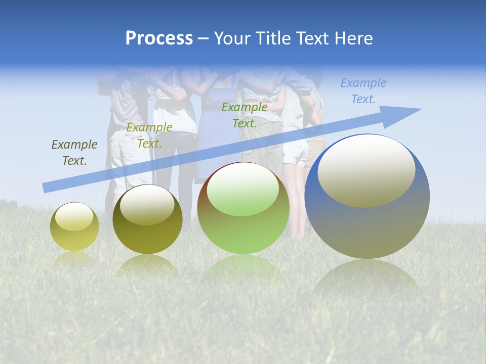 Woman Adolescent Grass PowerPoint Template