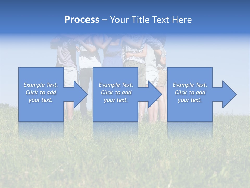 Woman Adolescent Grass PowerPoint Template