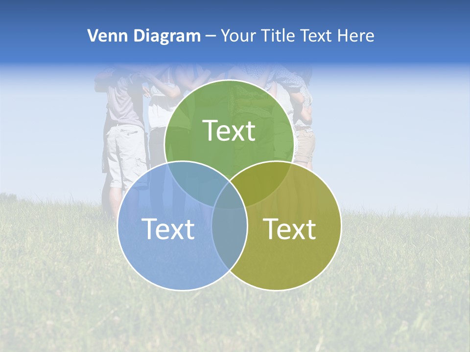 Woman Adolescent Grass PowerPoint Template