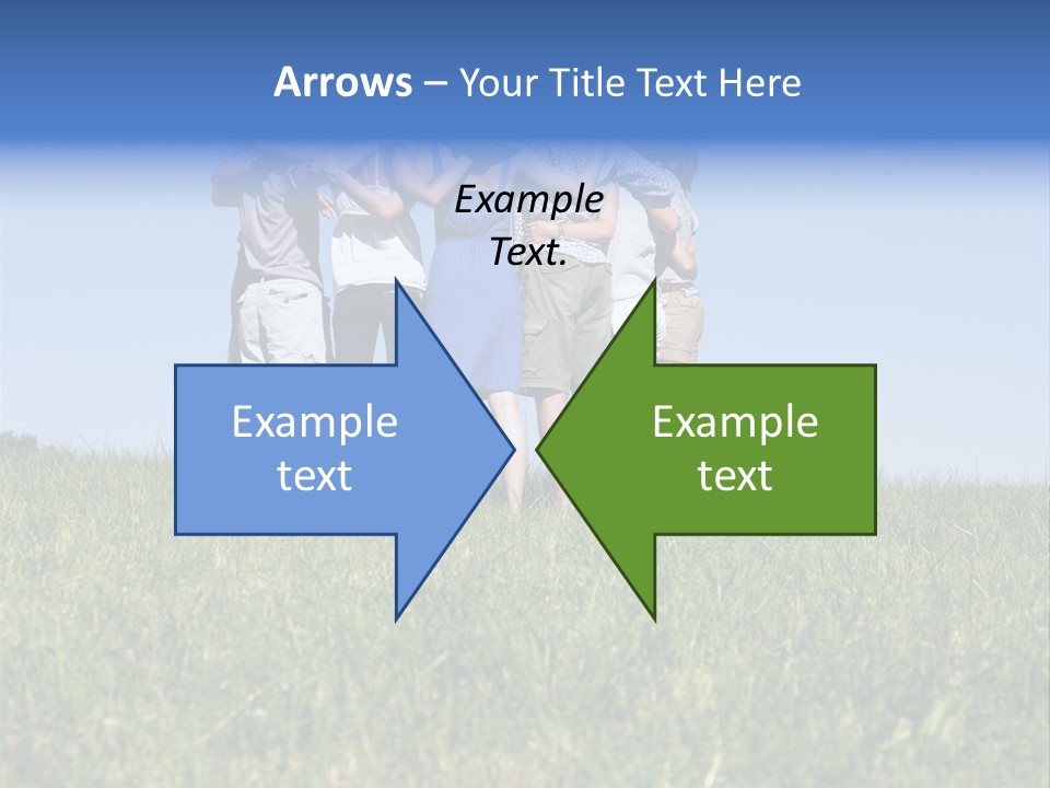 Woman Adolescent Grass PowerPoint Template