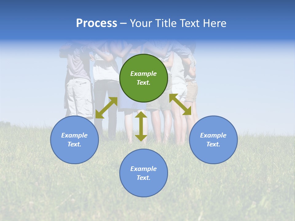 Woman Adolescent Grass PowerPoint Template