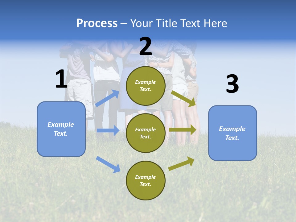 Woman Adolescent Grass PowerPoint Template