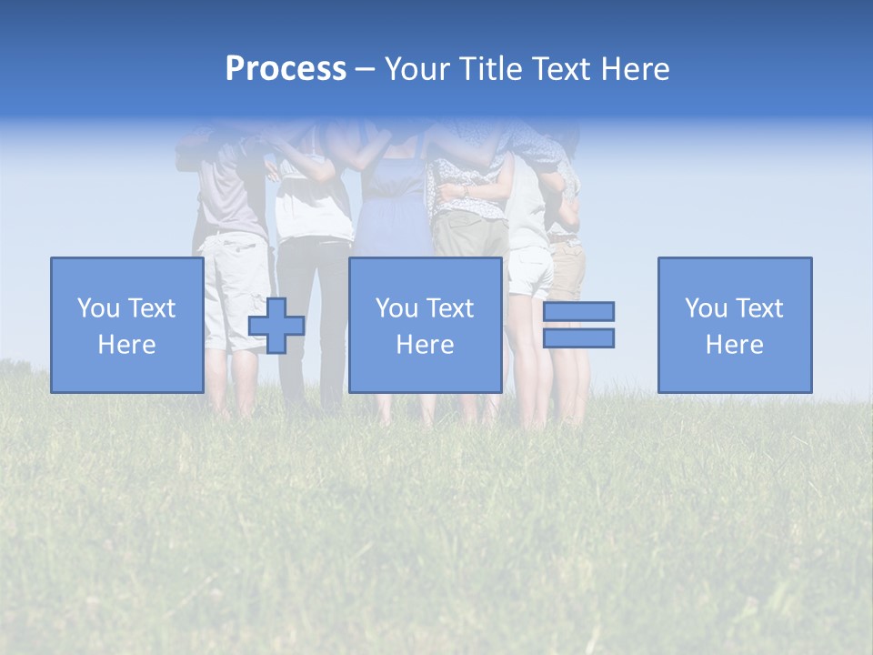 Woman Adolescent Grass PowerPoint Template