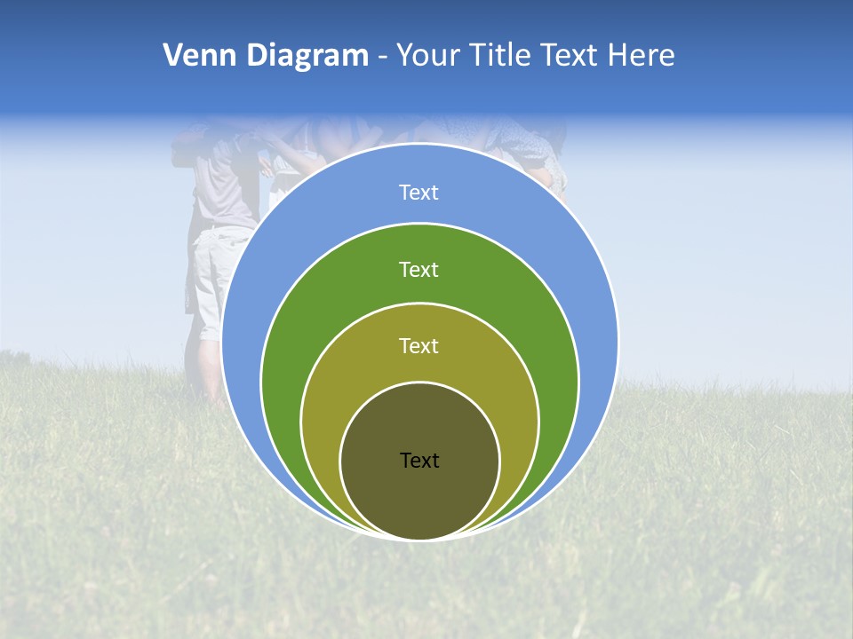 Woman Adolescent Grass PowerPoint Template