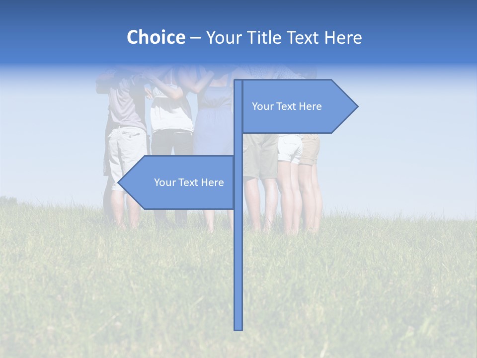 Woman Adolescent Grass PowerPoint Template