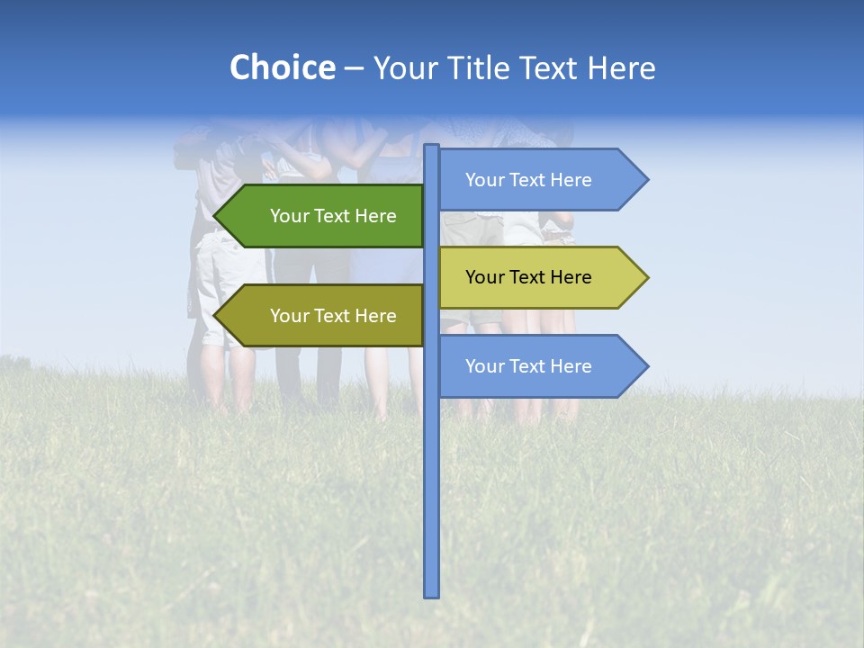 Woman Adolescent Grass PowerPoint Template