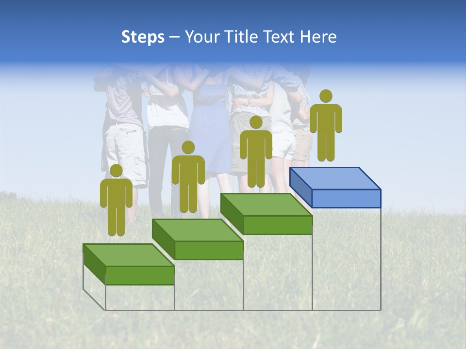 Woman Adolescent Grass PowerPoint Template