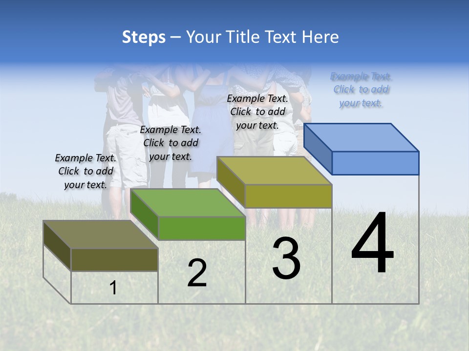 Woman Adolescent Grass PowerPoint Template