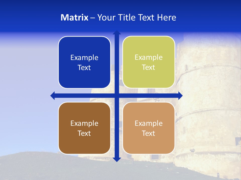 A Castle With A Blue Sky In The Background PowerPoint Template