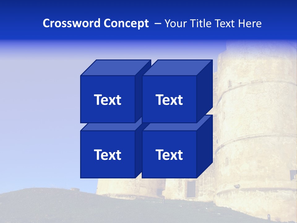 A Castle With A Blue Sky In The Background PowerPoint Template