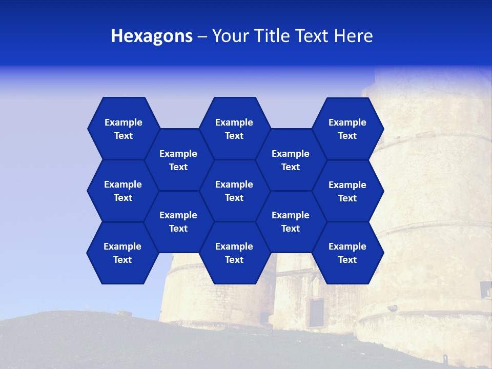 A Castle With A Blue Sky In The Background PowerPoint Template