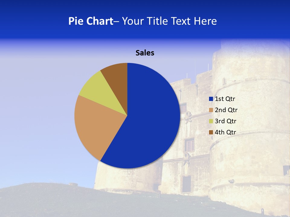 A Castle With A Blue Sky In The Background PowerPoint Template