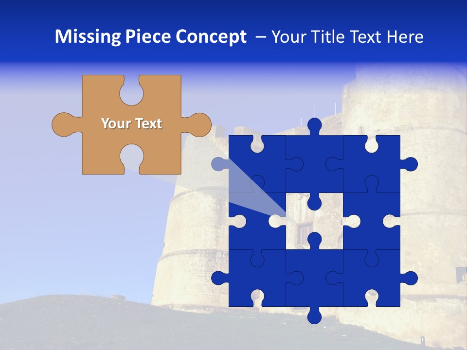 A Castle With A Blue Sky In The Background PowerPoint Template