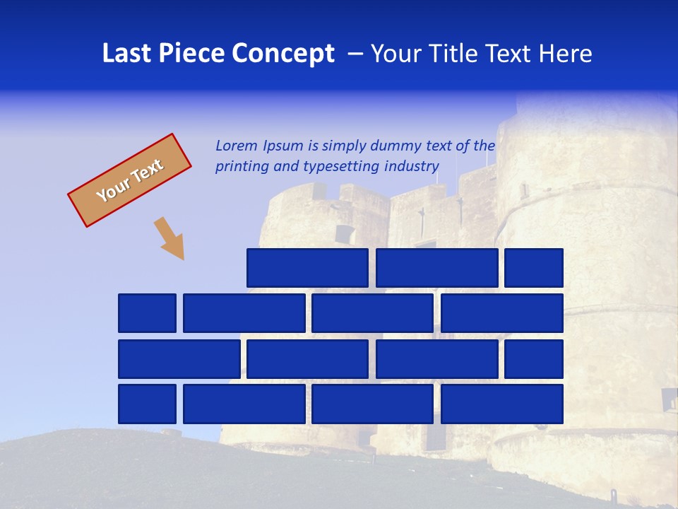 A Castle With A Blue Sky In The Background PowerPoint Template