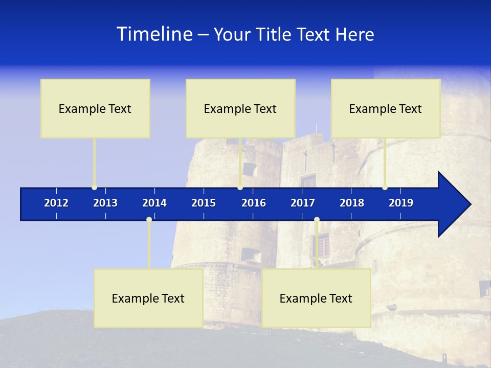 A Castle With A Blue Sky In The Background PowerPoint Template