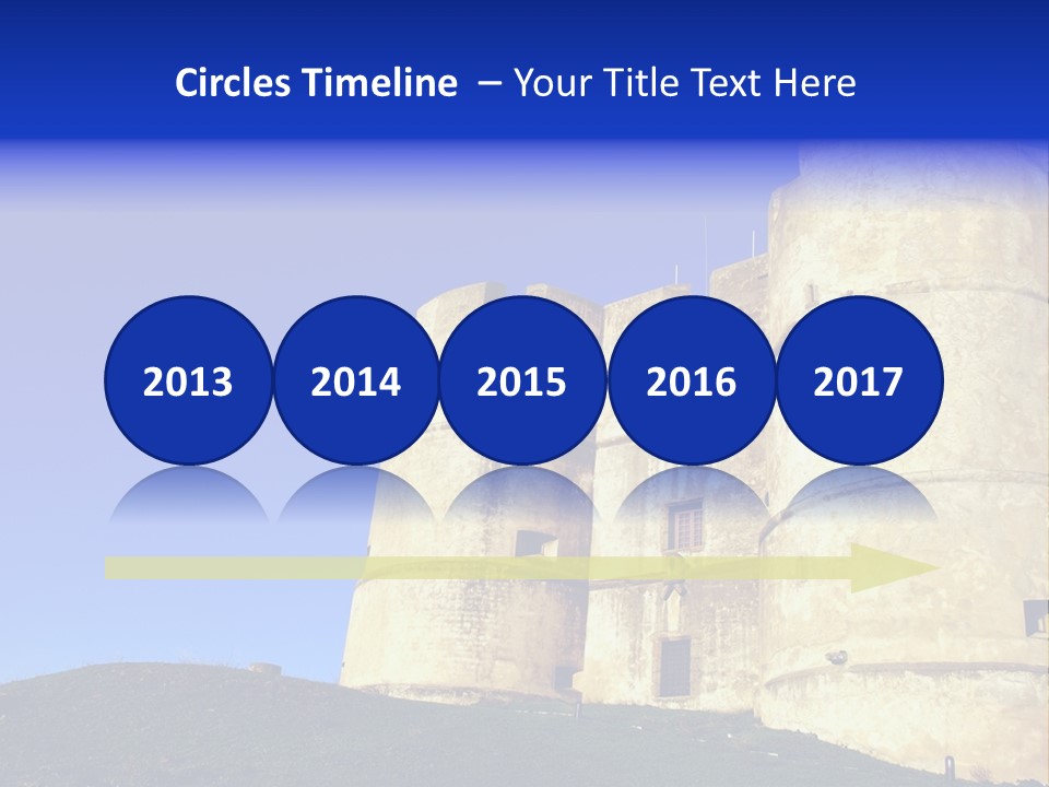 A Castle With A Blue Sky In The Background PowerPoint Template