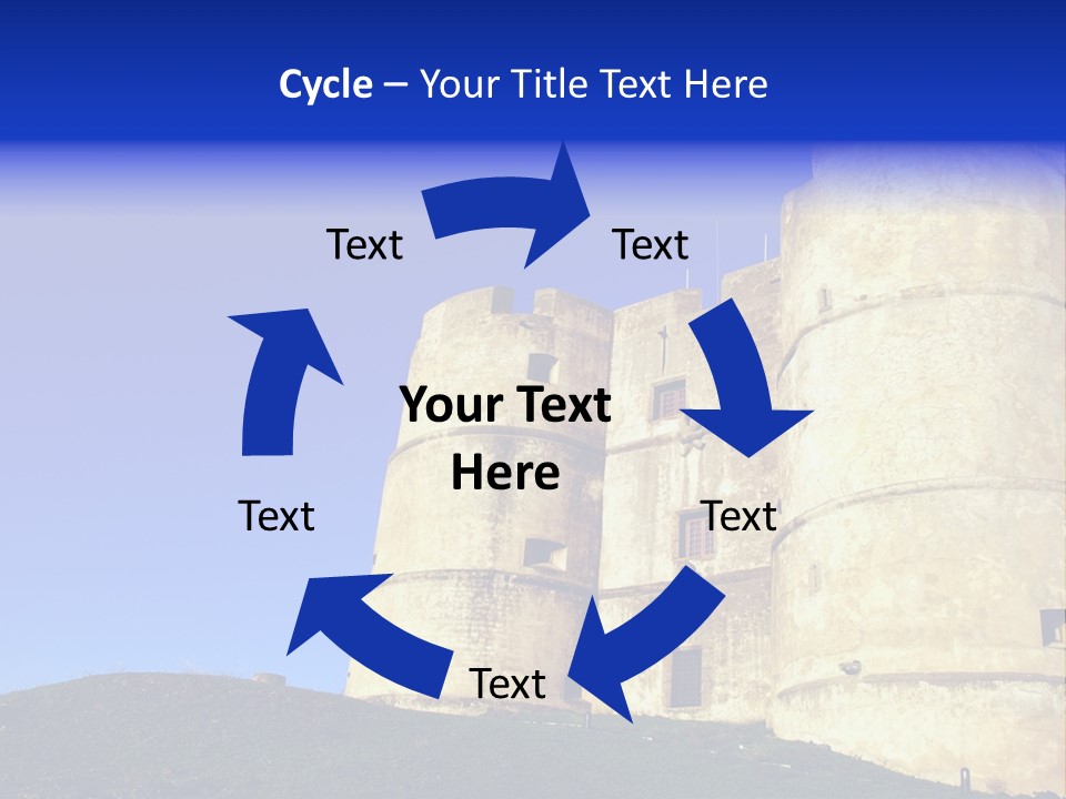 A Castle With A Blue Sky In The Background PowerPoint Template