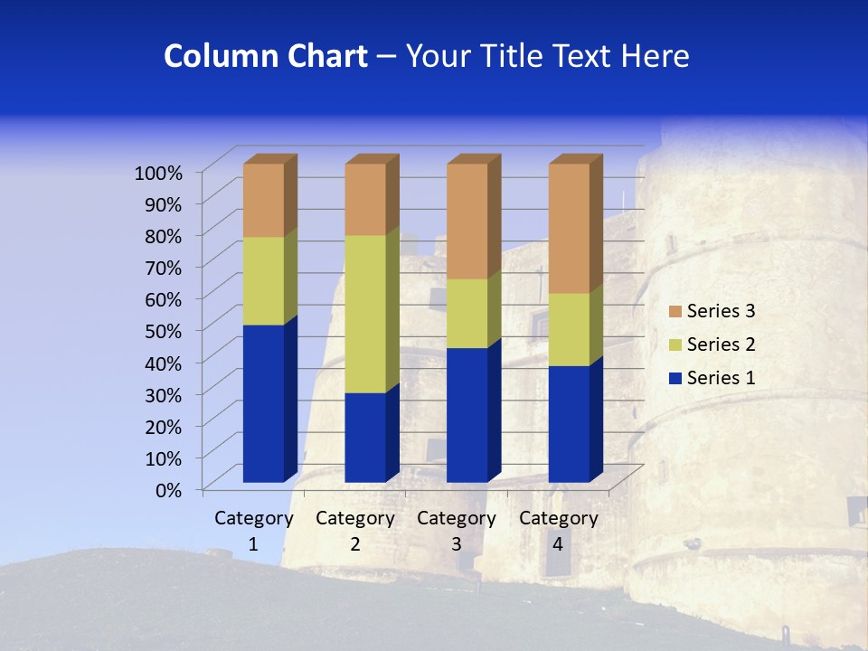 A Castle With A Blue Sky In The Background PowerPoint Template