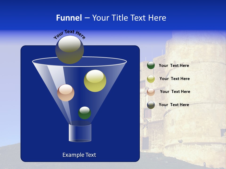 A Castle With A Blue Sky In The Background PowerPoint Template