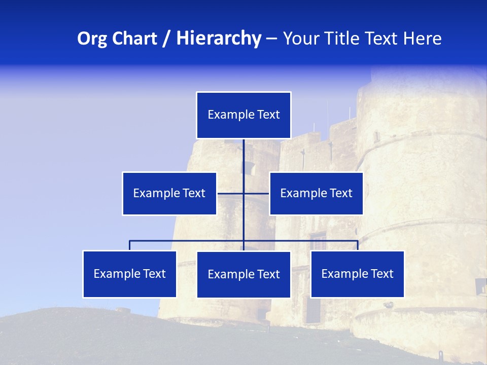 A Castle With A Blue Sky In The Background PowerPoint Template