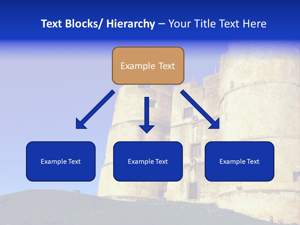 A Castle With A Blue Sky In The Background PowerPoint Template