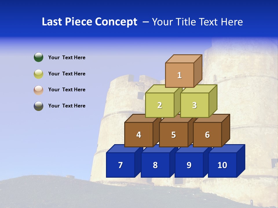 A Castle With A Blue Sky In The Background PowerPoint Template